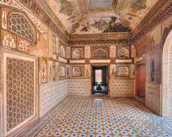 The Baby Taj is known as the Jewel of Mughal architecture with marble lattice screens and fine carvings.